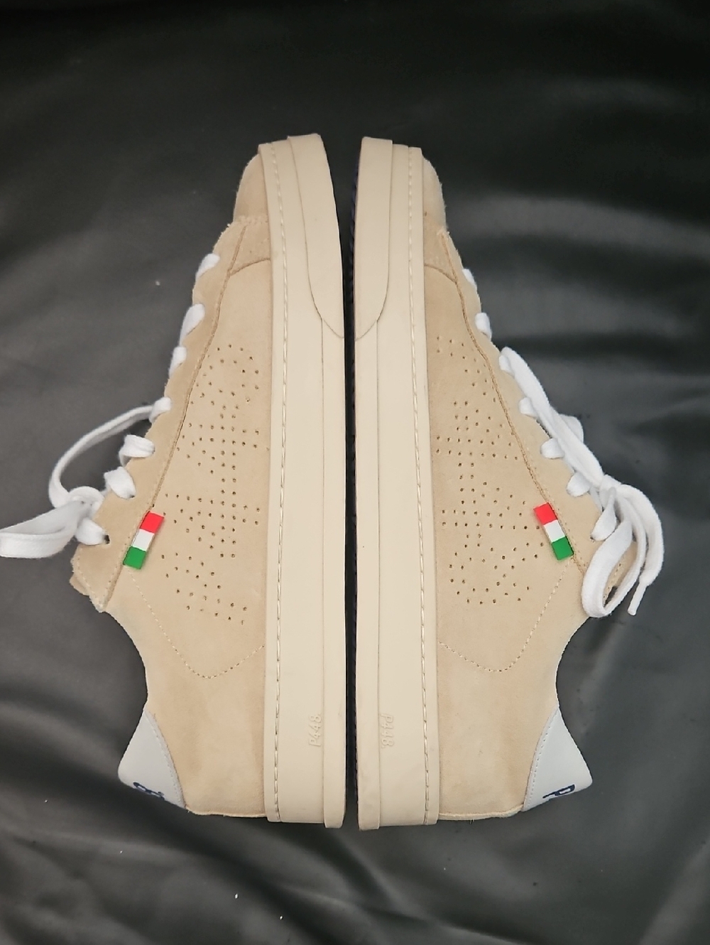 P448 X Scuderia AlphaTauri Low Top Jack  Lace-up Eu-37 7US Beige Suede Sneaker - Picture 8 of 11